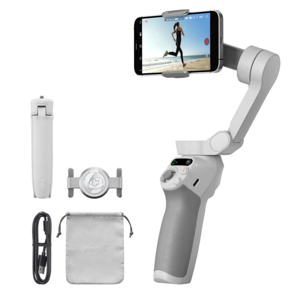 DJI Osmo Mobile SE, estabilizador para móvil de 3 Ejes | Portátil y plegable, estabilizador para Android y iPhone con ShotGuides, ActiveTrack, para videoblogs, YouTube y TikTok