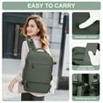 thumbnail image 6 of Lightweight Travel Backpack Simple Carry On Backpack with Shoe Compartment, Personal Item Travel Bag Flight Approved, Water Resistant Laptop Backpack for Women Men Weekender Business, Olive Green, 6 of 10