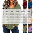 thumbnail image 3 of Qivvo Women's Knit Tunic Tops for Leggings Long Sleeve V Neck Pullover Sweater Curved Hem Shirts Trendy Clothes(Purple,3X-Large), 3 of 8