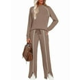 thumbnail image 6 of Lounge Sets for Women 2 Piece Fall Outfits Wide Leg Pants Matching Sets Womens Clothing  S, 6 of 8
