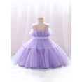 thumbnail image 4 of Bagilaanoe Toddler Baby Girl Party Dress Ruffle Sleeveless A-line Princess Dresses 1T 2T 3T 4T 5T 6T Kid Tulle Skirt, 4 of 9