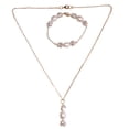thumbnail image 1 of Collar Aretes y Pulsera Chapa De Oro y Perlas Cultivadas, 1 of 6