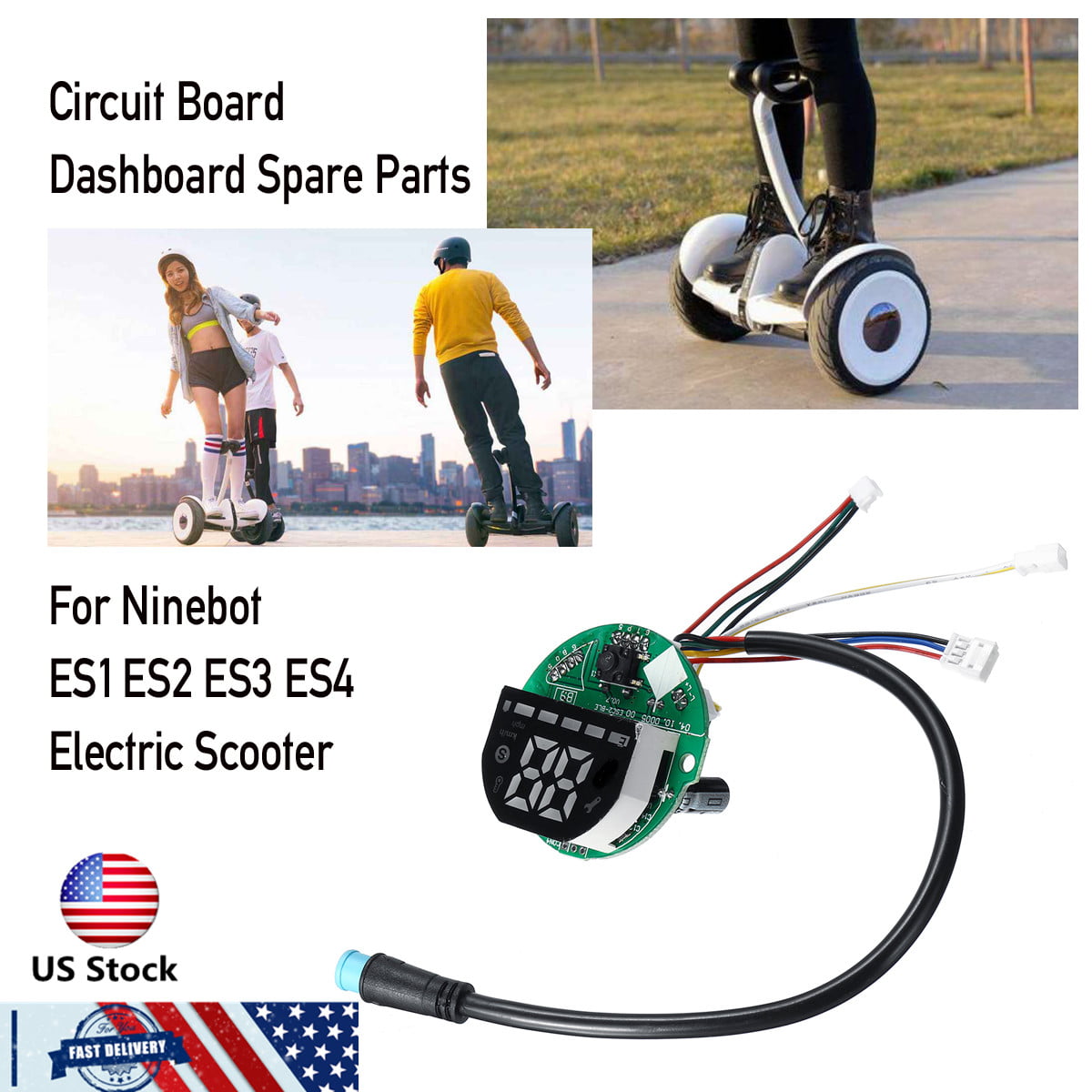 Dashboard Circuit Control Board & Charger Foot pad For Ninebot ES2 ES1 ES3 ES4 k