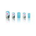 thumbnail image 2 of 24 pieces set of medium square false nails designed with green daisy pattern, perfect for summer parties, dances and daily wear Press on nails, removable and reusable, 2 of 5