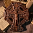thumbnail image 3 of Jesus Christ Orthodox Cross Jesus Crucified Christian Cross Church Orthodox Icon Wooden Home Wall Decor Art, 3 of 5