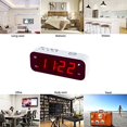 thumbnail image 2 of Timegyro Réveil LED Réglage Facile et Fonctionne à Piles Uniquement Gros Chiffres Rouges Horloge de Bureau pour Chambre/salon/voyage, 2 of 6