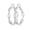 silver 30mm, variant on 14K Gold Plated Twisted Hoop Earrings for Women, Hypoallergenic Spring Clip, 30–60MM