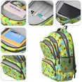 thumbnail image 4 of Sunflower and Butterfly Green Pattern Cute School Backpack Bag with Padded Back and Adjustable Shoulder Straps 16.9 X 12.6 X 5.9 Inches, 4 of 5