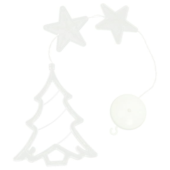 HIAKDOFT Christmas Window Light Decorations White 20x16cm PP Material for Families and Friends Home Use