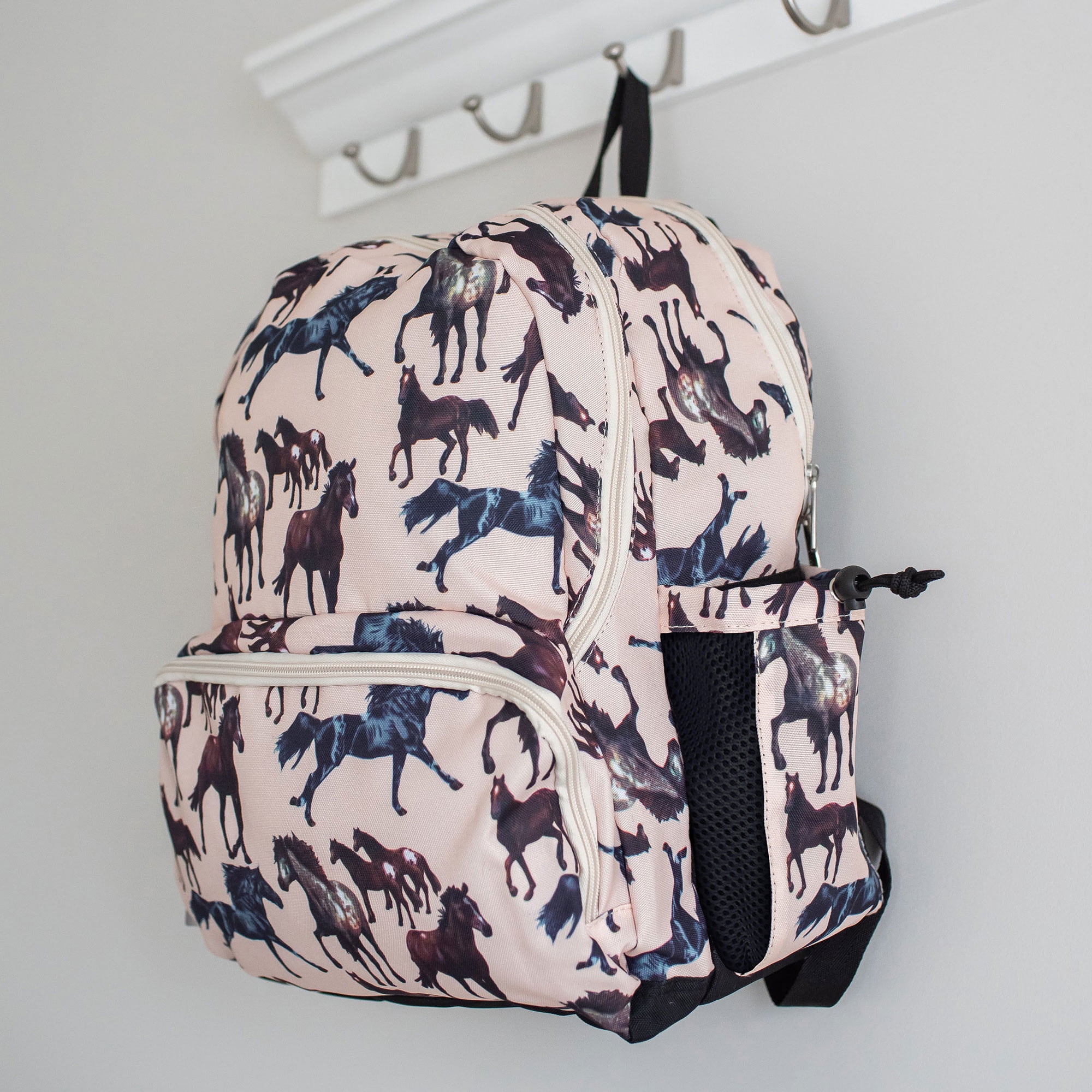 Wildkin Kids 17 Inch Backpack for Boys and Girls, Perfect for School and Travel (Horse Dreams Beige)