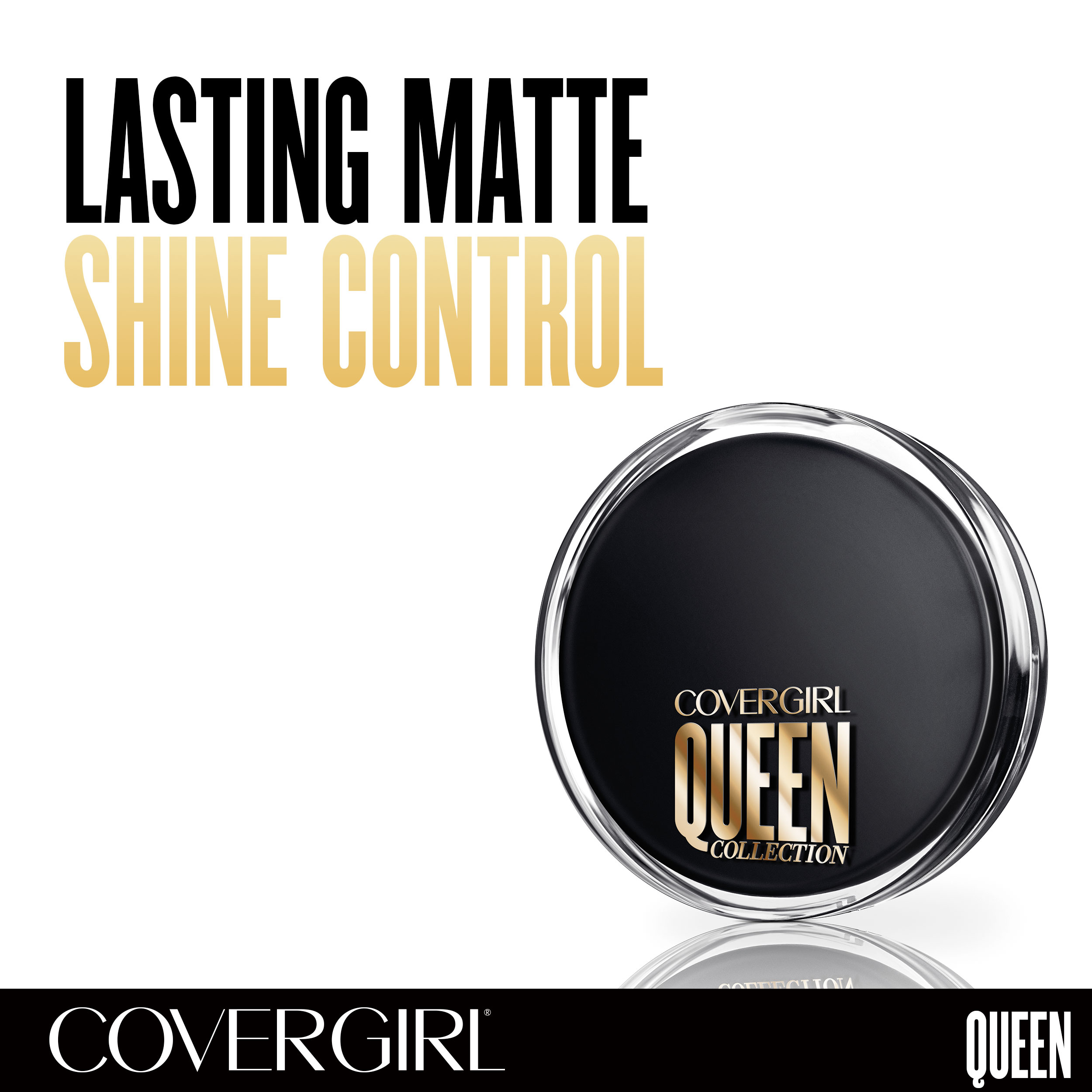 COVERGIRL Queen Lasting Matte Pressed Powder Foundation, Golden - image 4 of 8