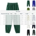 thumbnail image 3 of IVEYRTF Kids Solid Color Jogger Pants Breathable Knit Fashion Casual Comfortable Fit Everyday Active Trousers(Khaki,4-5 Years), 3 of 6