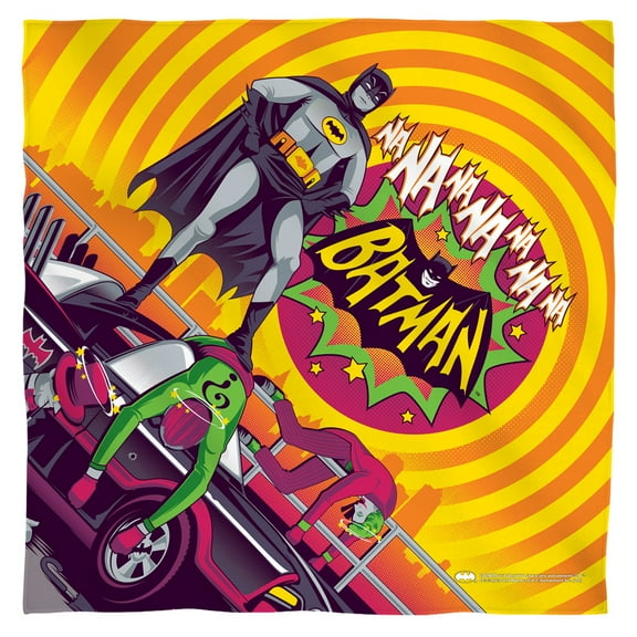 Batman Classic Tv - Batman Wins Again - Bandana - 22" x 22"