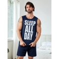 thumbnail image 3 of Ensemble de Pyjama Graphique Slogan pour Hommes, 3 of 5