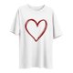thumbnail image 4 of Tejiojio Women's Plus Size T-shirt Valentine's Day Heart Print Round Neck Short Sleeve Tops Spring Summer XL-5XL, 4 of 4