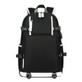 thumbnail image 2 of Marryso School Backpack for Teens,College Wind Backpack Waterproof Retro Travel Bag Men's Bag Black, 2 of 9