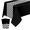 Black, variant on 3 Sheets 54x108 Inch Black/Red Racetrack Table Covers - Car Birthday Party Supplies for Boys Racing Theme Favors