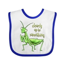 Inktastic Praying Mantis- Clearly Up to Something Boys or Girls Baby Bib