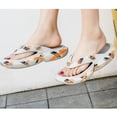 thumbnail image 3 of RotHome Womens Flip Flops with Arch Support Orthopedic Sandals Plantar Fasciitis Shoes Slip On Walking Dressy Platform Thong Sandals Lightweight Summer Beach, 3 of 4
