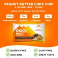 thumbnail image 4 of PROBAR - MEAL Bar, Peanut Butter Chocolate Chip - Natural Energy, Non-GMO, Gluten-Free, Plant-Based Protein, 12 Count, 4 of 5