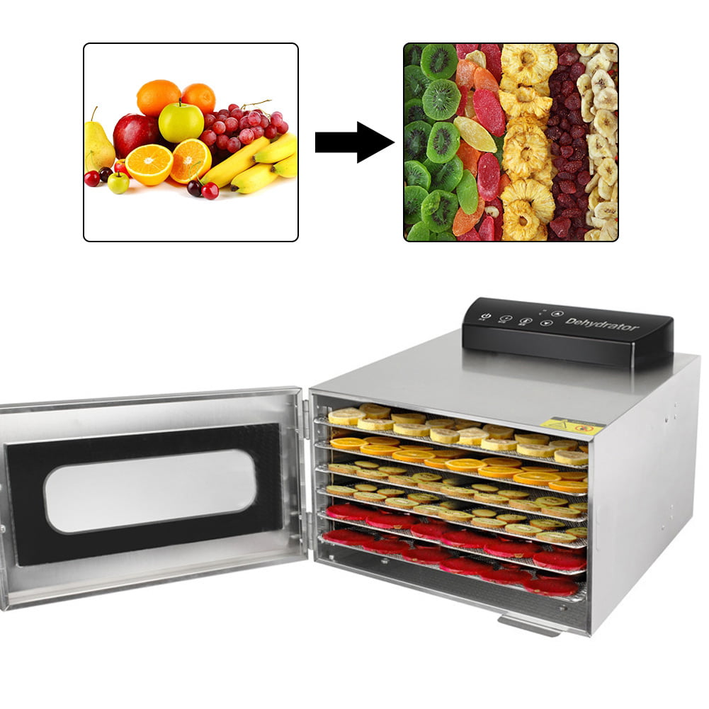 Details about   6 Tray Food Dehydrator Machine Stainless Steel Racks Healthy Fruit Jerky e 224