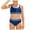 Navy, variant on vigerkar Girls Swimsuit 2 Piece Bikini Set Adjustable Double Strap High Waist Sporty Swimsuits Teens Swimwear for 8-16 Y (Hot Pink, 11-12 Years)