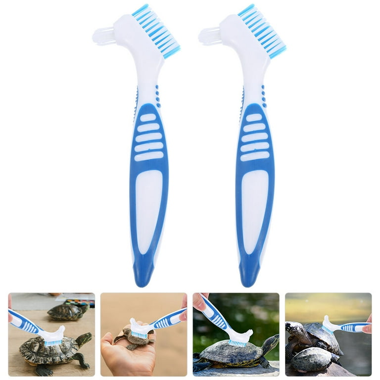 Snout and Shell Turtle Cleaning Brush Remove Aquatic Mud, Dirt, & Contaminants from Tortoises Shells & Promoting Shell Health - Goat Hair Bristle