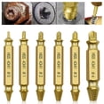 thumbnail image 3 of 6pcs Damaged Screw Extractor Drill Bit Set Take Out Broken Screw Bolt Remover, 3 of 8