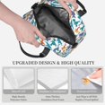 thumbnail image 3 of Uemuo Block Dinosaur Printed Lunch Bag Lunch Box Reusable Insulated Lunch Tote Bag, Leakproof Thermal Cooler Sack Food Handbags Case High Capacity, 3 of 5