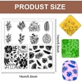 thumbnail image 2 of Polymer Clay Texture Sheets Leaves and Flowers Pattern Silicone Clay Texture Mat Botany Clear Silicone Molding Pattern Sheets DIY, 2 of 9