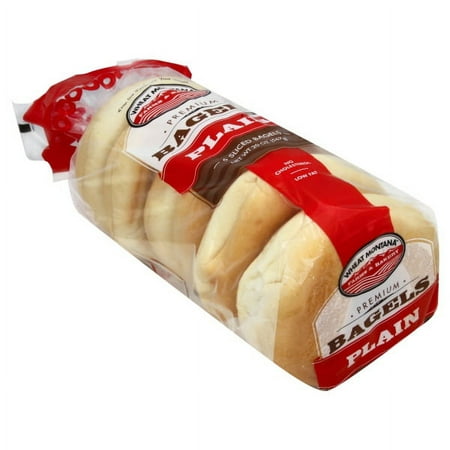Wheat Montana Plain Bagels, 6 ct, 20 oz