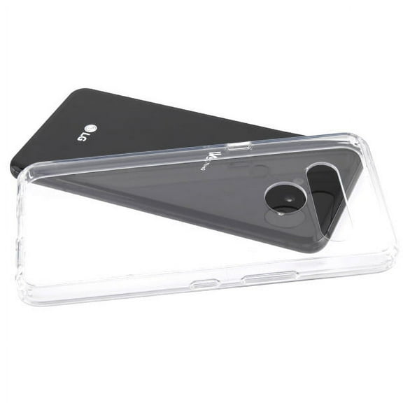 LG V50 ThinQ Phone Case Shockproof Hybrid Bumper Frame Gummy Rubber Soft Silicone TPU Gel Shock Absorption Non Slip Ultra Slim Thin Fit Highly Transparent [Crystal Clear] Cover for LG V50 Thinq