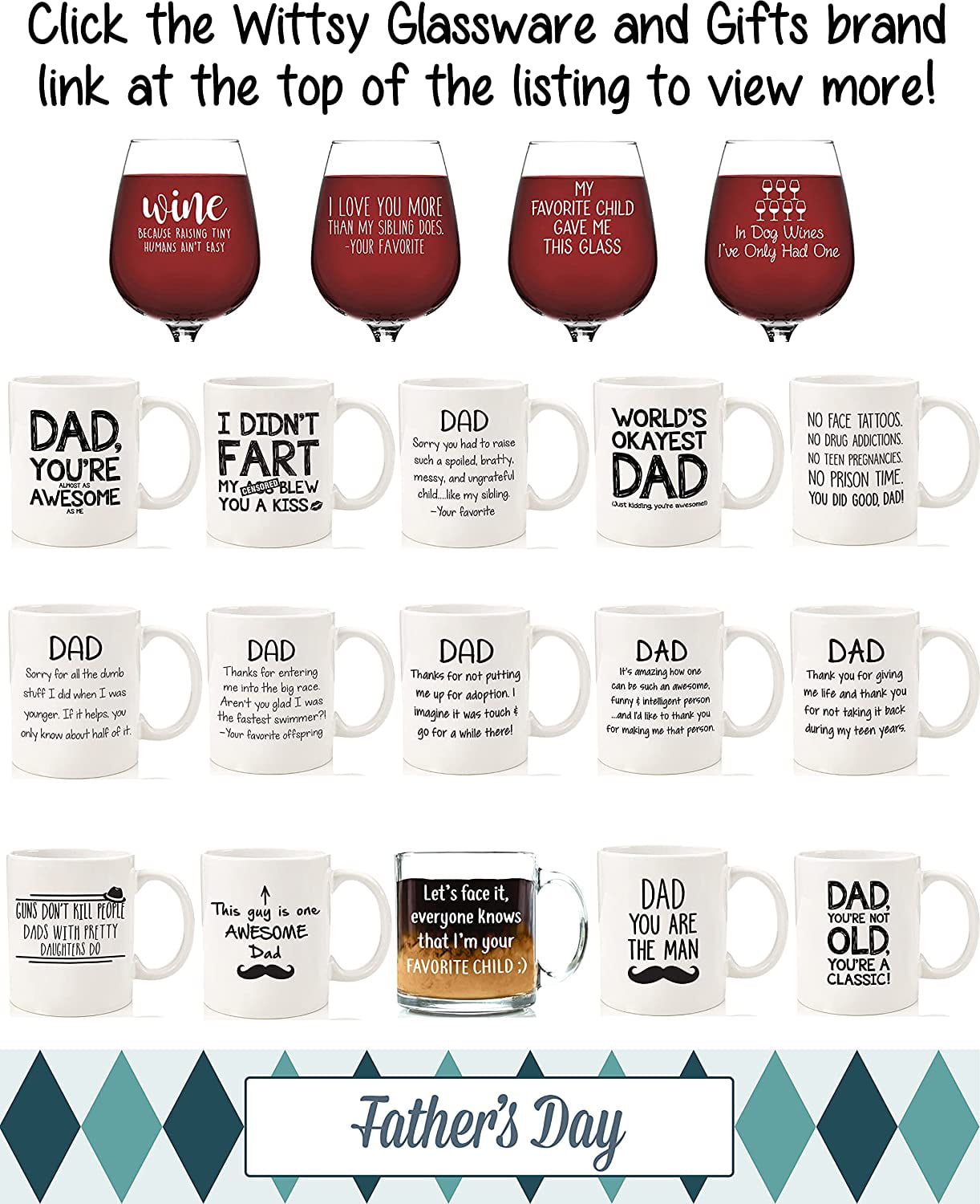 Dad Nutritional Information Yeti Mug - Funny Father's Day Gift – The  Farmer's Wife WI