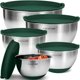 thumbnail image 1 of Set de bowls para mezclar de acero inoxidable Priority Chef con tapas, 1 of 7
