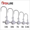 thumbnail image 3 of Eigraketly A FISH LURE 5PCS Acero al carbono y material de Juego de anzuelos de pesca de carpa Forma redonda Ball Head Anzuelos de aparejos de Pescar No.05 Eigraketly DJ0687-05, 3 of 5