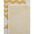 thumbnail image 6 of Unique Loom Outdoor Coastal Collection Area Rug - Pesci (7' 1" x 10' Rectangle Yellow/Ivory), 6 of 6