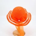 thumbnail image 2 of ZQUUVOU Straw Sun Hat for Children Bow Ribbon Large Brimmed Summer Cute Straw Sun Hat Outdoor Sunshade Sun Protection Hat Red, 2 of 4