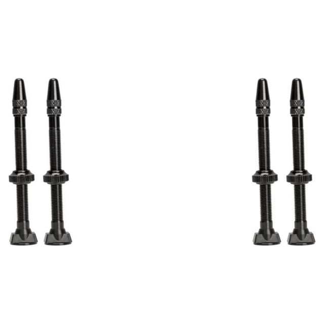 Soidarity 2 piezas bicicleta 60mm neumático sin cámara válvula recta vástago montaña aleación de aluminio válvulas de neumático Negro 2piezas