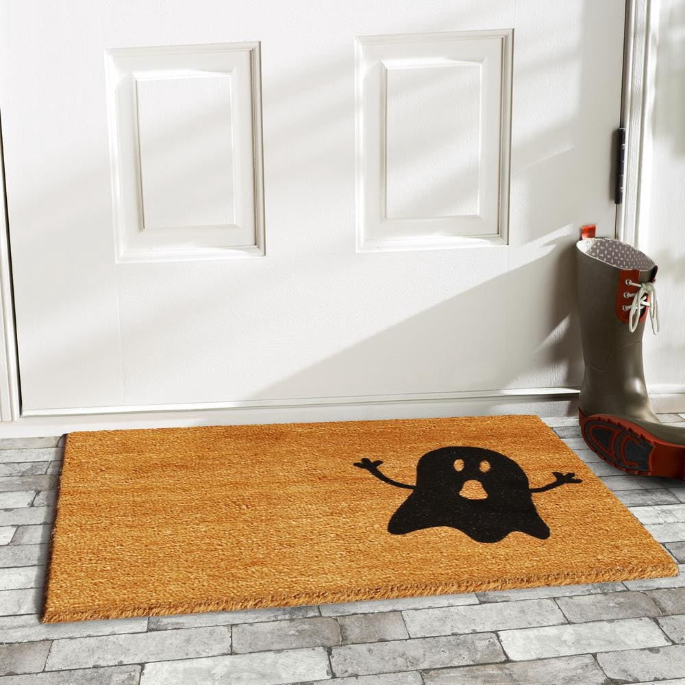 Calloway Mills Natural/Black Ghost Outdoor Doormat 17" x 29"