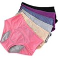 thumbnail image 1 of 5pcs Women Menstrual Period Leakproof Panties Underwear Pants, Leakproof Underwear For Women Incontinence L-, 1 of 4