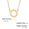 thumbnail image 6 of EUEAVAN Gold Sun Pendant Necklace Stainless Steel Jewelry, 6 of 6