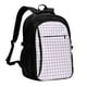 thumbnail image 1 of Balery Purple Checkboard Mochila con carga USB para hombre y mujer - Mochila impermeable y antirrobo para laptop con puerto USB para viajes, trabajo, 1 of 7