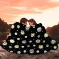 thumbnail image 5 of MMYGU Daisy Blanket Floral Daisies Fuzzy Flannel Throw Blankets Flowers Plush Decor Cozy Bedding for Bed Couch Living Room Kids Girls Women Adults Gifts 60x80in, 5 of 6