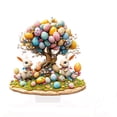 thumbnail image 2 of Easter Decorations for the Home Farmhouse Colorful Bunny with Egg Easter Table Decor Happy Spring Decoration for Indoor Home Party Easter Tabletop Decoration Easter Gifts for Kids, 2 of 5