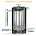 thumbnail image 6 of MIRA 20oz French Press Coffee Maker, Double Wall Insulated Stainless Steel, Blue, 6 of 7