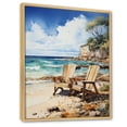 thumbnail image 2 of Designart "Beach Sandy Charm III" Nautical & Beach Floater Framed Canvas Print, 2 of 7