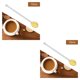 thumbnail image 1 of Yuarrent 10x Glass Teaspoons Dishwasher Safe Stirring Spoon for Stirring Coffee Bar 2piezas Amarillo, 1 of 1