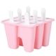 thumbnail image 5 of Moldes de silicona para helado de color rosa para el hogar, herramienta para hacer moldes con asas, suministros de cocina, 6 moldes para helado, 5 of 10
