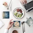 thumbnail image 1 of RYLABLUE Merry Christmas Set of 4 Coaster for Drinks, Absorbent Ceramic Stone Coasters Cup Mat with Cork Base for Home Kitchen Room Coffee Table Bar Decor, 1 of 4