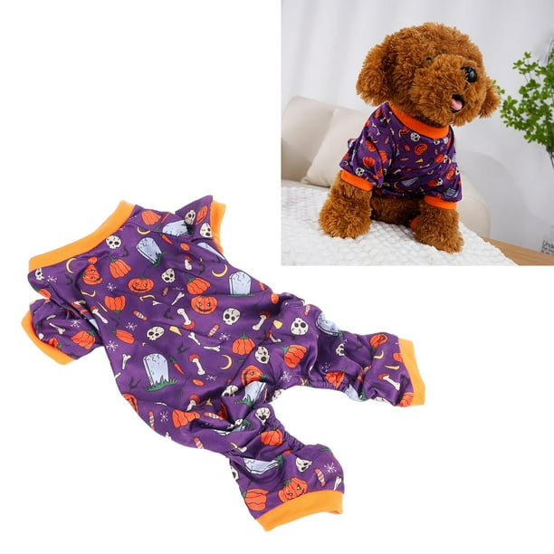 Pijama Para Cachorros, 4 Patas, Varios Patrones, Suave, Cómodo, Pijama Para Perros De Halloween, Mantiene El Calor Para Las Vacaciones